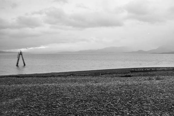 Dia nublado, especial para fotos em PB, em Homer, na Península do Kenai, no sul do Alaska